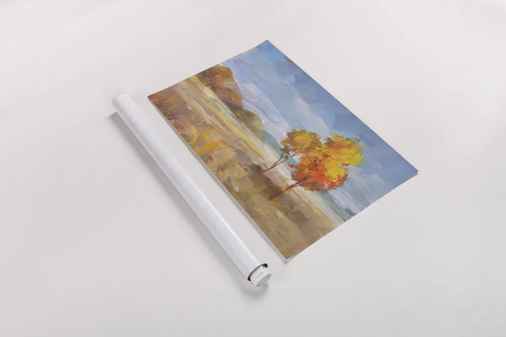 Aspen Meadow by Danhui Nai. shown as a rolled paper print. Available as archival giclee rolled canvas, fine art paper, or poster print. SKU 68072i.