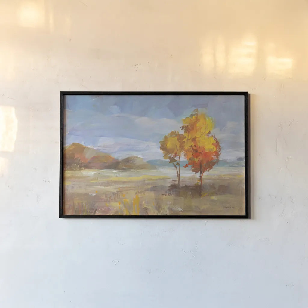 Aspen Meadow by Danhui Nai. shown as a paper print in a black flame. Available as a archival giclee rolled canvas, fine art paper, or poster print. SKU 68072i.