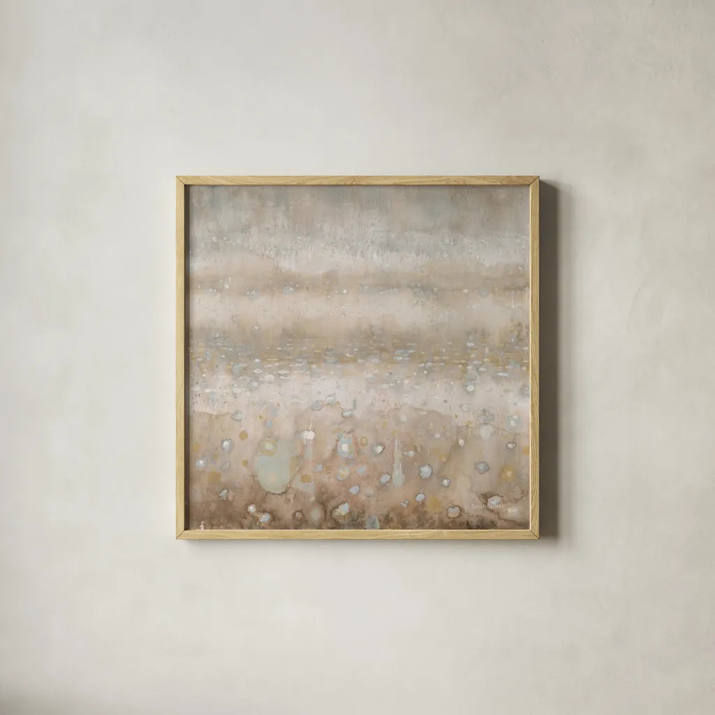 Atmosphere by Danhui Nai. Shown in a natural wood glass frame for a timeless modern aesthetic. Available as an archival giclee rolled canvas, fine art paper, or poster print. SKU 84150a.