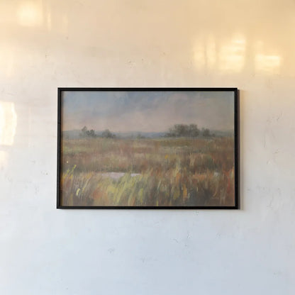 Autumn Fields by Danhui Nai. shown as a paper print in a black flame. Available as a archival giclee rolled canvas, fine art paper, or poster print. SKU 68350i.