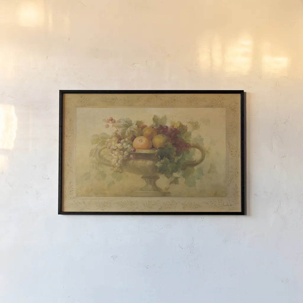 Autumn Urn by Danhui Nai. shown as a paper print in a black flame. Available as a archival giclee rolled canvas, fine art paper, or poster print. SKU 5182i.