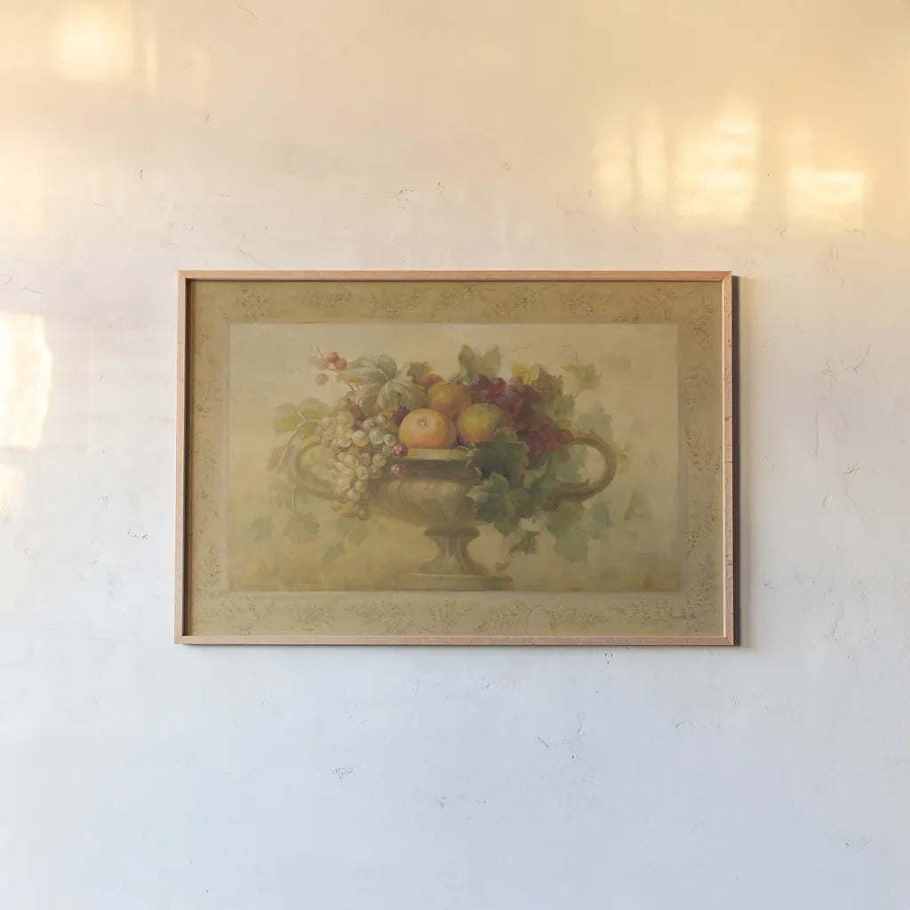 Autumn Urn by Danhui Nai. shown as a paper print in a natural frame. Available as a archival giclee rolled canvas, fine art paper, or poster print. SKU 5182i.