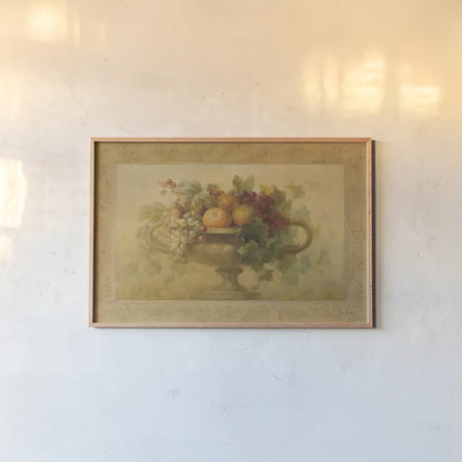 Autumn Urn by Danhui Nai. shown as a paper print in a natural frame. Available as a archival giclee rolled canvas, fine art paper, or poster print. SKU 5182i.