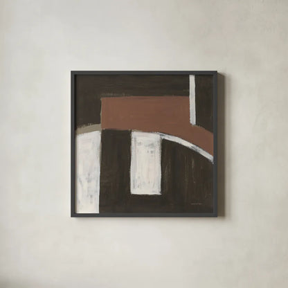 Balancing Act by Danhui Nai. Shown in a sleek black glass frame for a contemporary gallery look. Available as an archival giclee rolled canvas, fine art paper, or poster print. SKU 85201a.