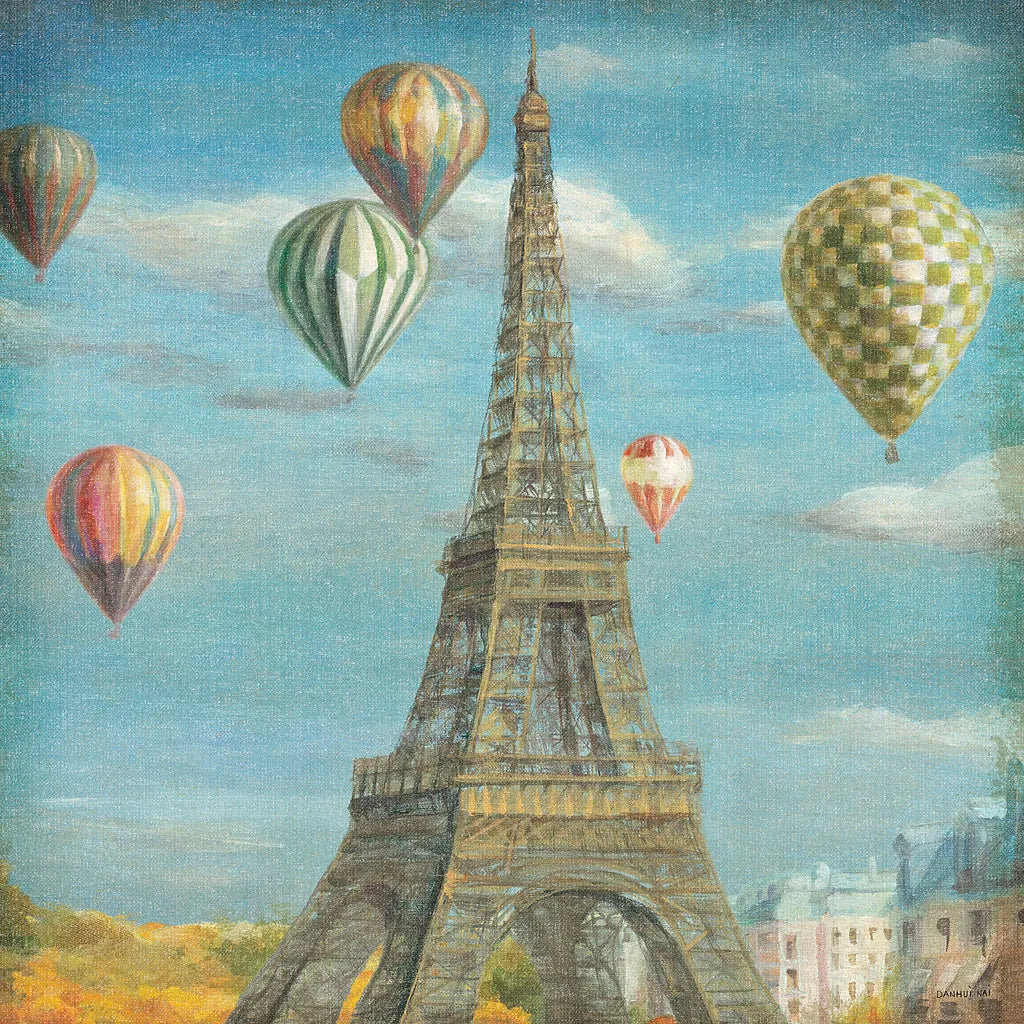Balloon Festival by Danhui Nai. SKU 13498a. Archival Giclee Fine art print for wall decor.
