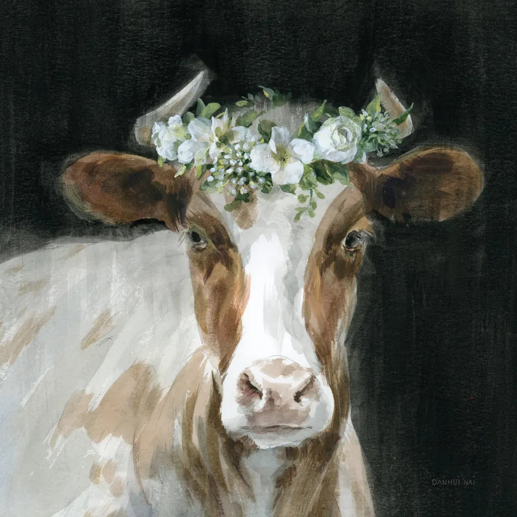 Barnyard Whimsy I by Danhui Nai. SKU 90431a. Archival Giclee Fine art print for wall decor.