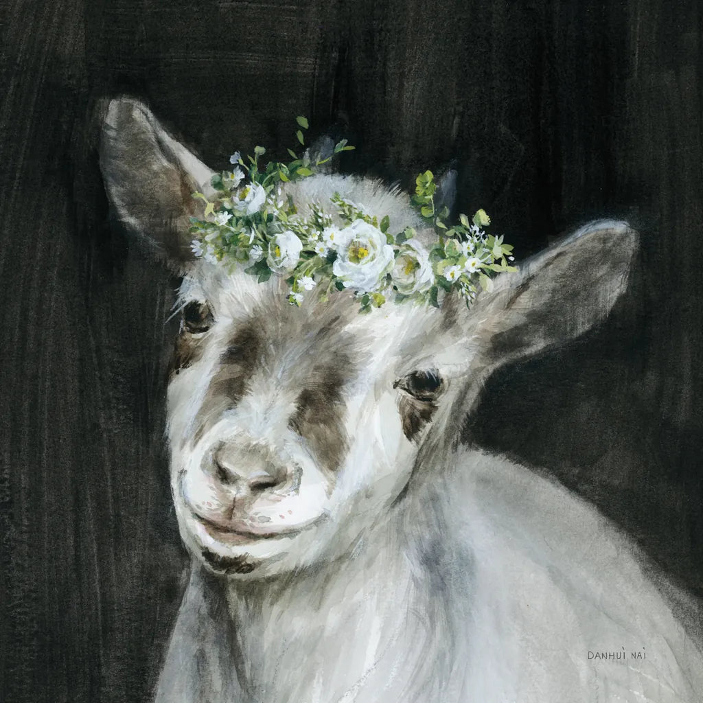 Barnyard Whimsy IV by Danhui Nai. SKU 90434a. Archival Giclee Fine art print for wall decor.