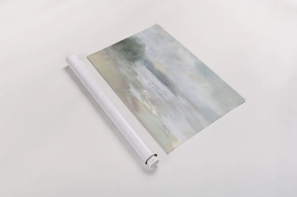Bay Fog by Danhui Nai. shown as a rolled paper print. Available as archival giclee rolled canvas, fine art paper, or poster print. SKU 74122i.