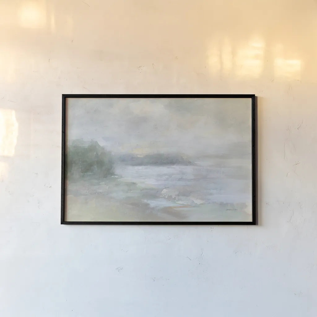 Bay Fog by Danhui Nai. shown as a paper print in a black flame. Available as a archival giclee rolled canvas, fine art paper, or poster print. SKU 74122i.