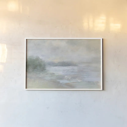 Bay Fog by Danhui Nai. shown as a paper print in a white frame. Available as a archival giclee rolled canvas, fine art paper, or poster print. SKU 74122i.