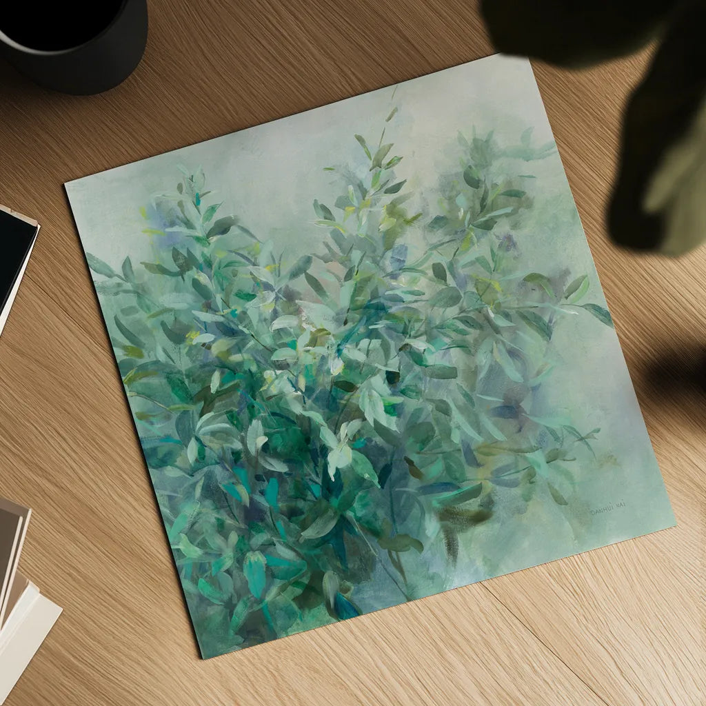 Bay Laurel by Danhui Nai. Shown as a detailed flat fine art print, highlighting archival giclee quality. Available as an archival giclee rolled canvas, fine art paper, or poster print. SKU 56799a.
