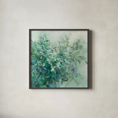 Bay Laurel by Danhui Nai. Shown in a sleek black glass frame for a contemporary gallery look. Available as an archival giclee rolled canvas, fine art paper, or poster print. SKU 56799a.
