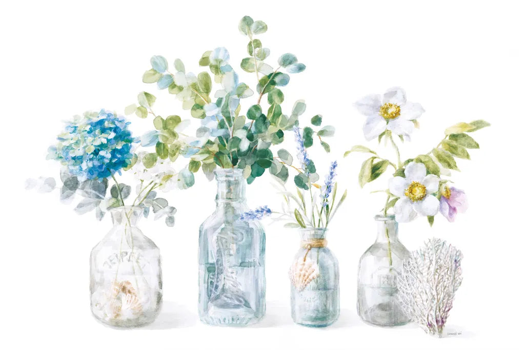 Beach Flowers I by Danhui Nai. SKU 44418i. Archival Giclee Fine art print for wall decor.