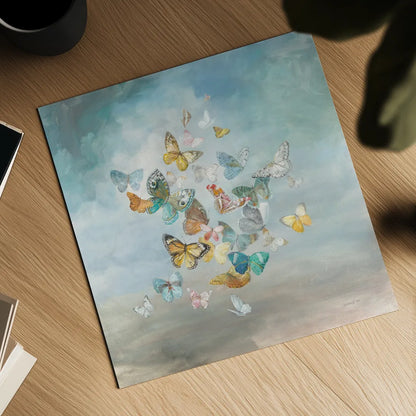 Beautiful Butterflies by Danhui Nai. Shown as a detailed flat fine art print, highlighting archival giclee quality. Available as an archival giclee rolled canvas, fine art paper, or poster print. SKU 38232a.