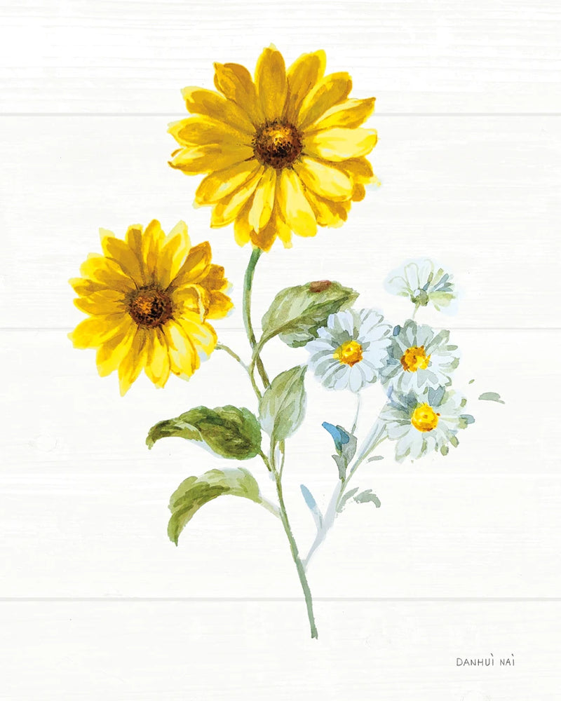 Bees and Blooms Flowers IV by Danhui Nai