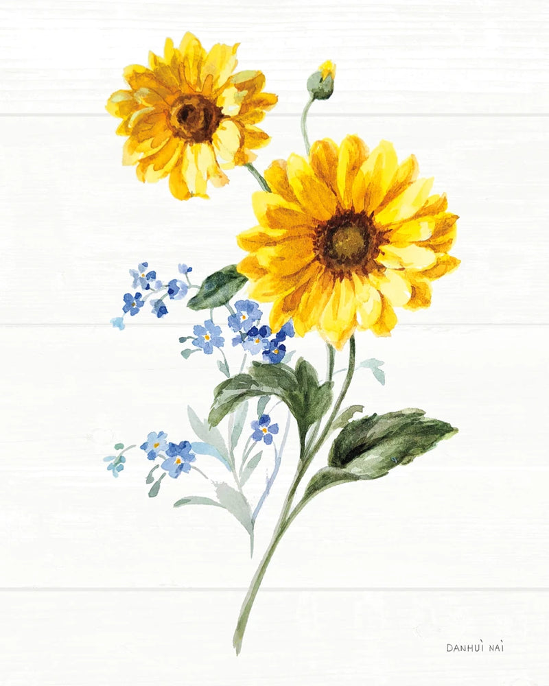 Bees and Blooms Flowers V by Danhui Nai