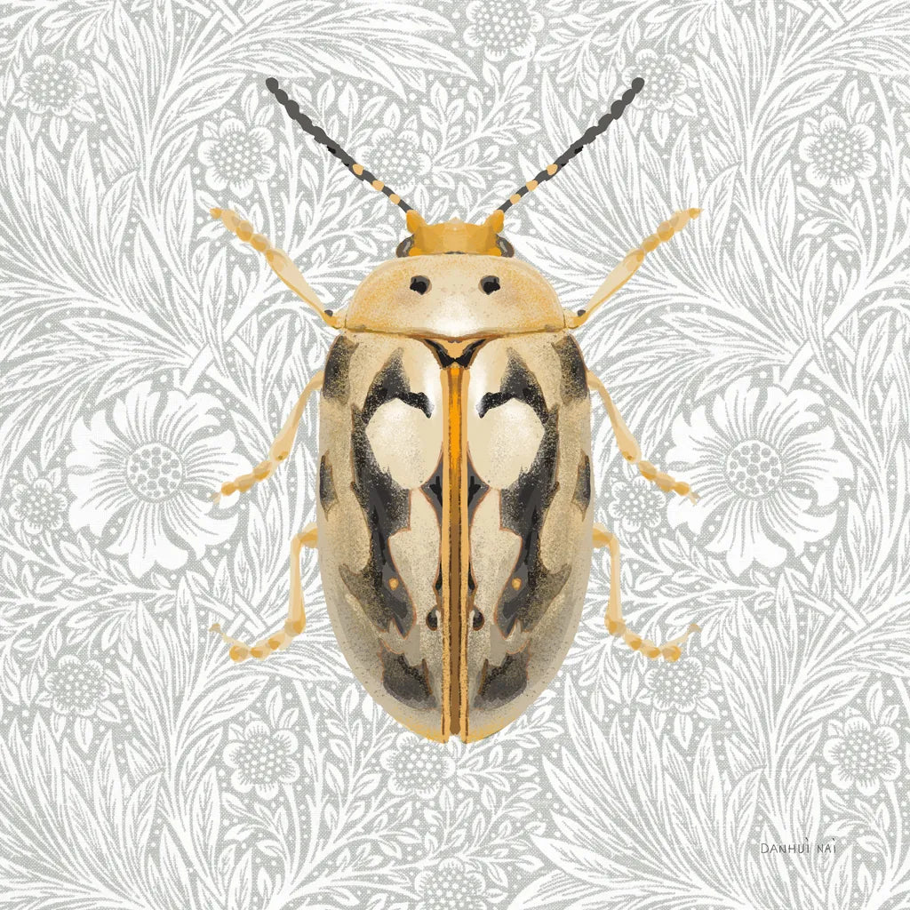 Beetles and Butterflies III by Danhui Nai. SKU 86646a. Archival Giclee Fine art print for wall decor.