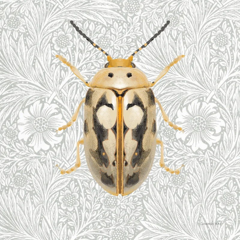 Beetles and Butterflies III by Danhui Nai. SKU 86646a. Archival Giclee Fine art print for wall decor.