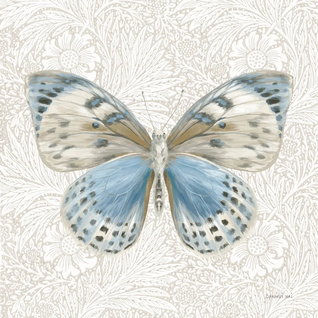 Beetles and Butterflies IV by Danhui Nai. SKU 86647a. Archival Giclee Fine art print for wall decor.