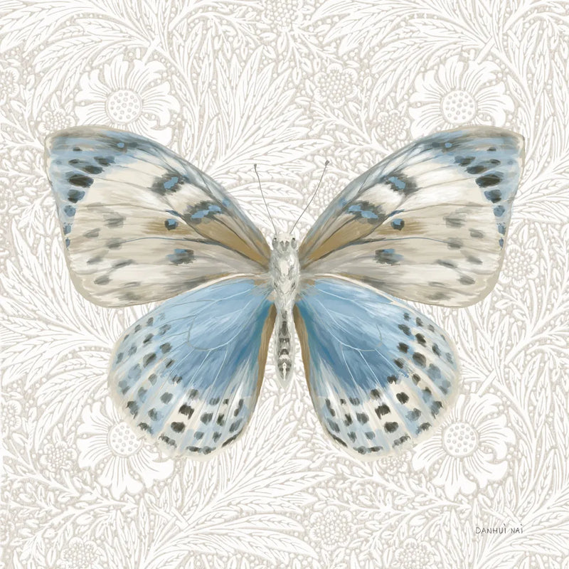 Beetles and Butterflies IV by Danhui Nai. SKU 86647a. Archival Giclee Fine art print for wall decor.