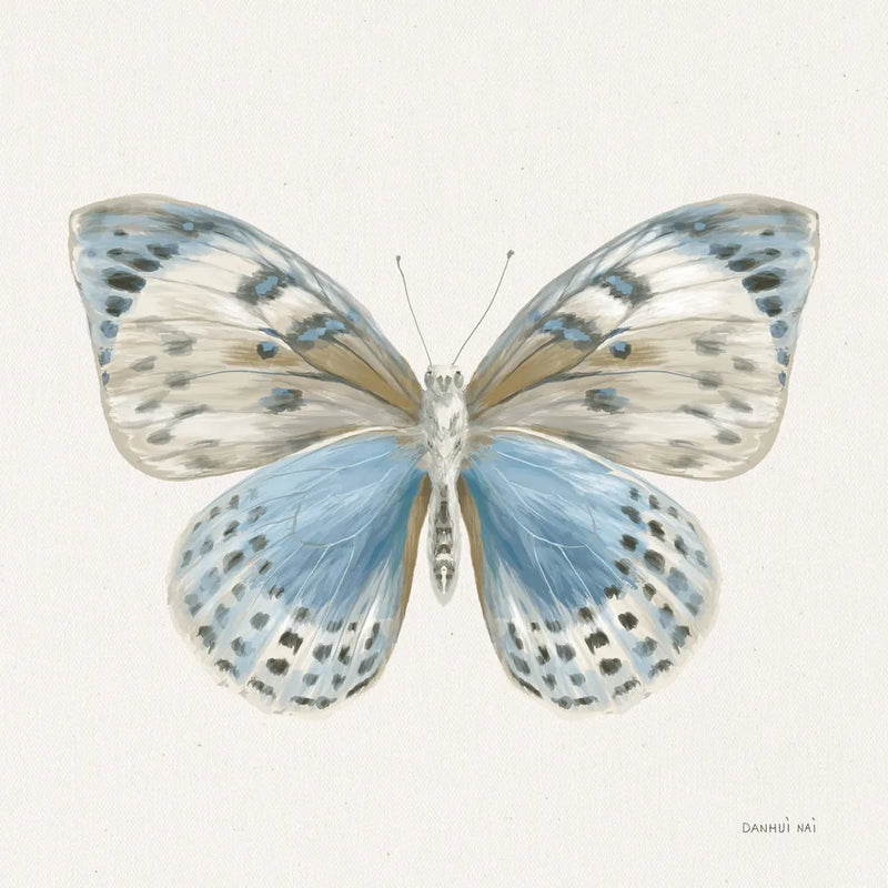 Beetles and Butterflies IV Neutral by Danhui Nai. SKU 93368a. Archival Giclee Fine art print for wall decor.