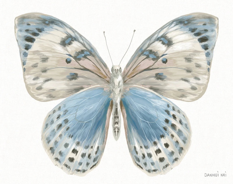 Beetles and Butterflies IV White by Danhui Nai