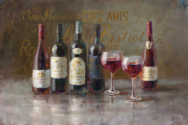 Bistro Reds by Danhui Nai. SKU 25629i. Archival Giclee Fine art print for wall decor.