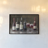 Bistro Reds v.2 Crop by Danhui Nai. shown as a paper print in a black flame. Available as a archival giclee rolled canvas, fine art paper, or poster print. SKU 22239i.
