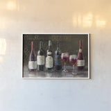 Bistro Reds v.2 Crop by Danhui Nai. shown as a paper print in a white frame. Available as a archival giclee rolled canvas, fine art paper, or poster print. SKU 22239i.