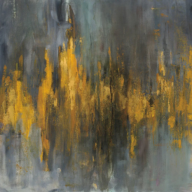 Black and Gold Abstract by Danhui Nai. SKU 28388a. Archival Giclee Fine art print for wall decor.