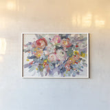 Bloom Burst by Danhui Nai. shown as a paper print in a white frame. Available as a archival giclee rolled canvas, fine art paper, or poster print. SKU 69677i.