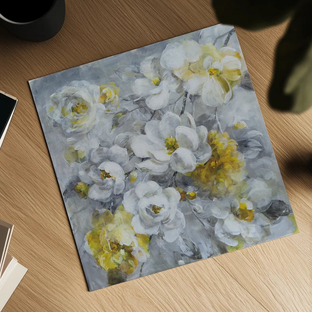 Blooming Beautiful by Danhui Nai. Shown as a detailed flat fine art print, highlighting archival giclee quality. Available as an archival giclee rolled canvas, fine art paper, or poster print. SKU 86890a.