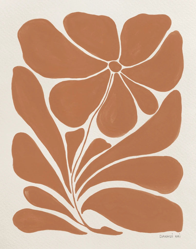 Blooming Joy I Terracotta by Danhui Nai