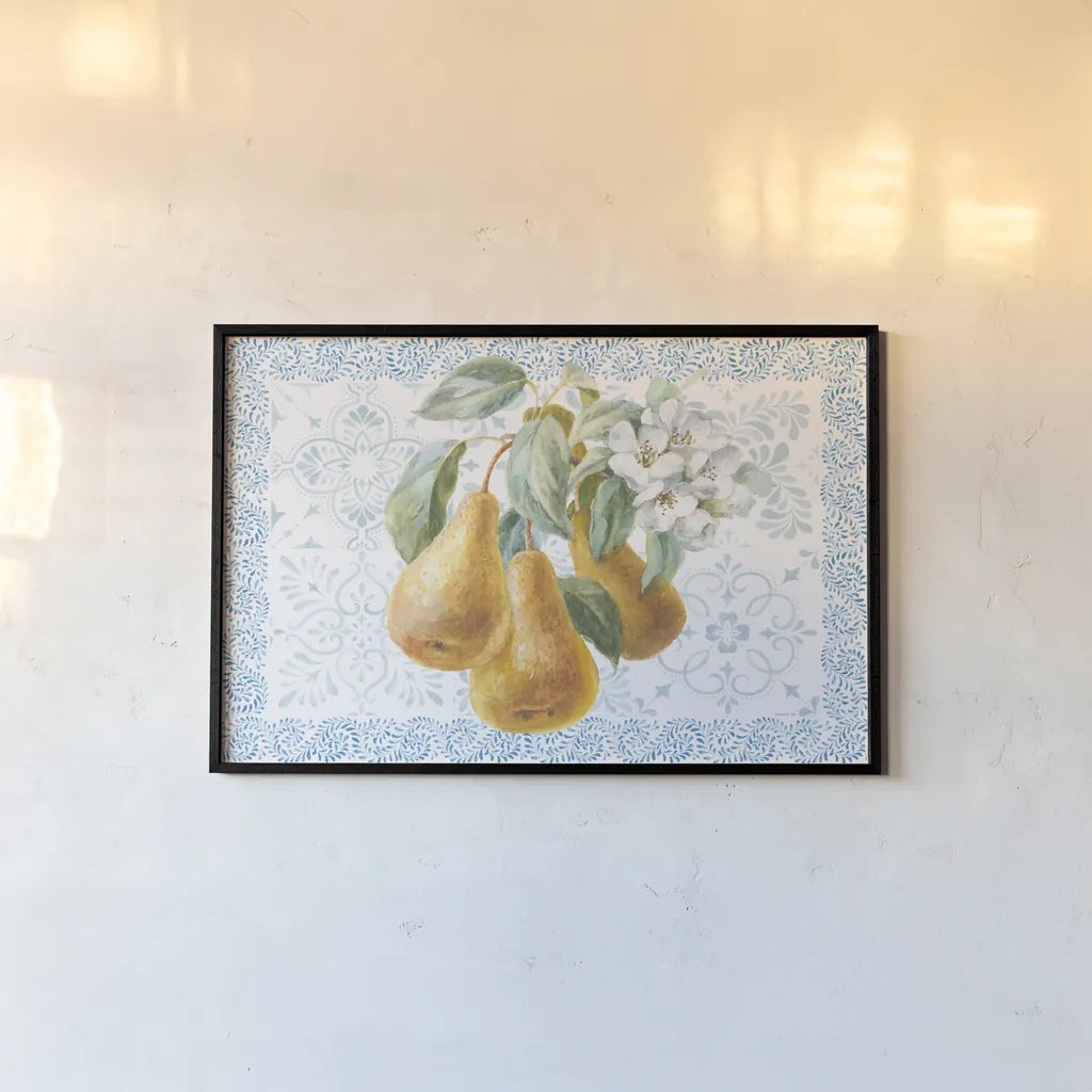 Blooming Orchard I by Danhui Nai. shown as a paper print in a black flame. Available as a archival giclee rolled canvas, fine art paper, or poster print. SKU 78490i.