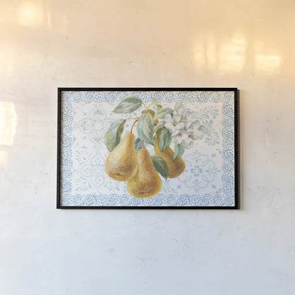 Blooming Orchard I by Danhui Nai. shown as a paper print in a black flame. Available as a archival giclee rolled canvas, fine art paper, or poster print. SKU 78490i.