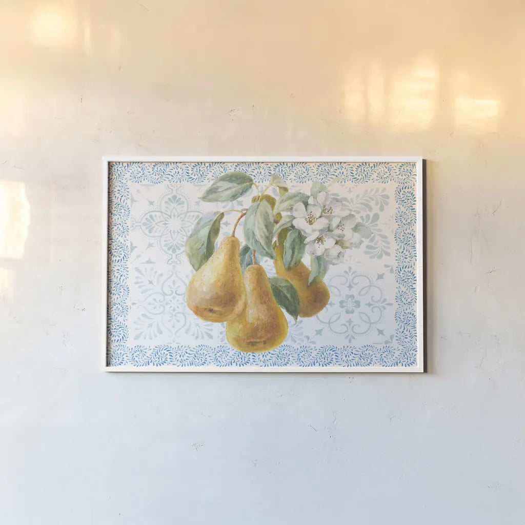 Blooming Orchard I by Danhui Nai. shown as a paper print in a white frame. Available as a archival giclee rolled canvas, fine art paper, or poster print. SKU 78490i.