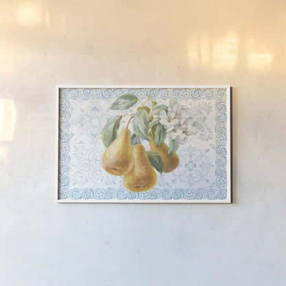 Blooming Orchard I by Danhui Nai. shown as a paper print in a white frame. Available as a archival giclee rolled canvas, fine art paper, or poster print. SKU 78490i.