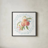 Blooming Orchard III by Danhui Nai. Shown in a sleek black glass frame for a contemporary gallery look. Available as an archival giclee rolled canvas, fine art paper, or poster print. SKU 78492a.