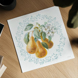 Blooming Orchard IV by Danhui Nai. Shown as a detailed flat fine art print, highlighting archival giclee quality. Available as an archival giclee rolled canvas, fine art paper, or poster print. SKU 78493a.
