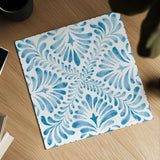 Blooming Orchard Tile VI by Danhui Nai. Shown as a detailed flat fine art print, highlighting archival giclee quality. Available as an archival giclee rolled canvas, fine art paper, or poster print. SKU 78500a.