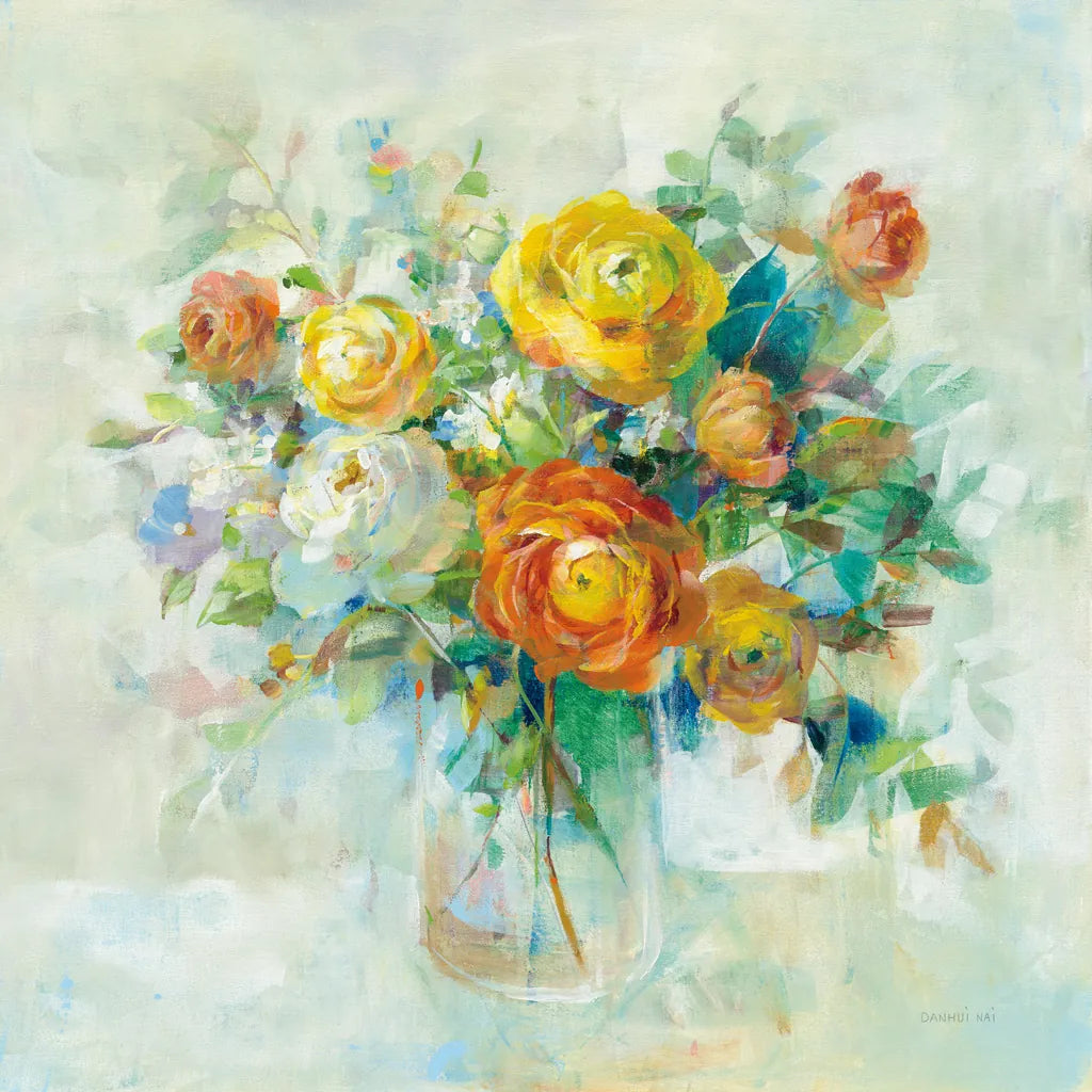 Blooming Splendor I by Danhui Nai. SKU 59186a. Archival Giclee Fine art print for wall decor.