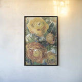 Blooming Splendor I Panel II by Danhui Nai. shown as a paper print in a black flame. Available as a archival giclee rolled canvas, fine art paper, or poster print. SKU 99173h.
