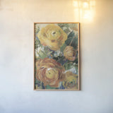 Blooming Splendor I Panel II by Danhui Nai. shown as a paper print in a natural frame. Available as a archival giclee rolled canvas, fine art paper, or poster print. SKU 99173h.