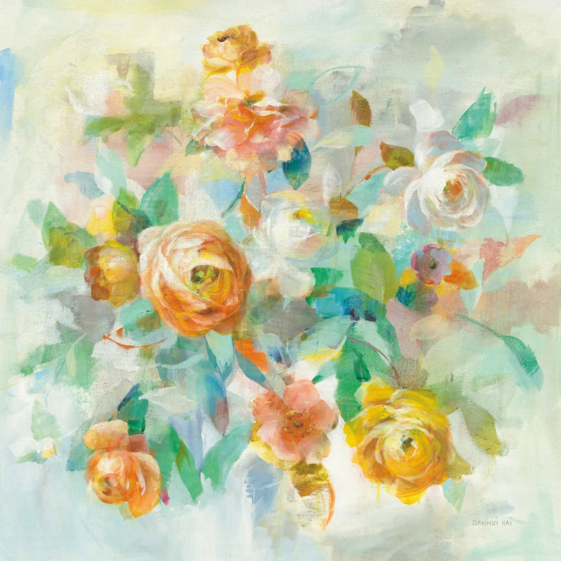 Blooming Splendor V Dark by Danhui Nai. SKU 62411a. Archival Giclee Fine art print for wall decor.