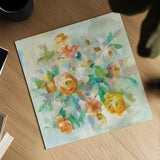 Blooming Splendor V Dark by Danhui Nai. Shown as a detailed flat fine art print, highlighting archival giclee quality. Available as an archival giclee rolled canvas, fine art paper, or poster print. SKU 62411a.
