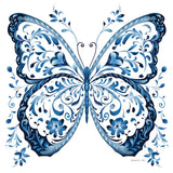 Blue Butterfly II by Danhui Nai. SKU 99153a. Archival Giclee Fine art print for wall decor.
