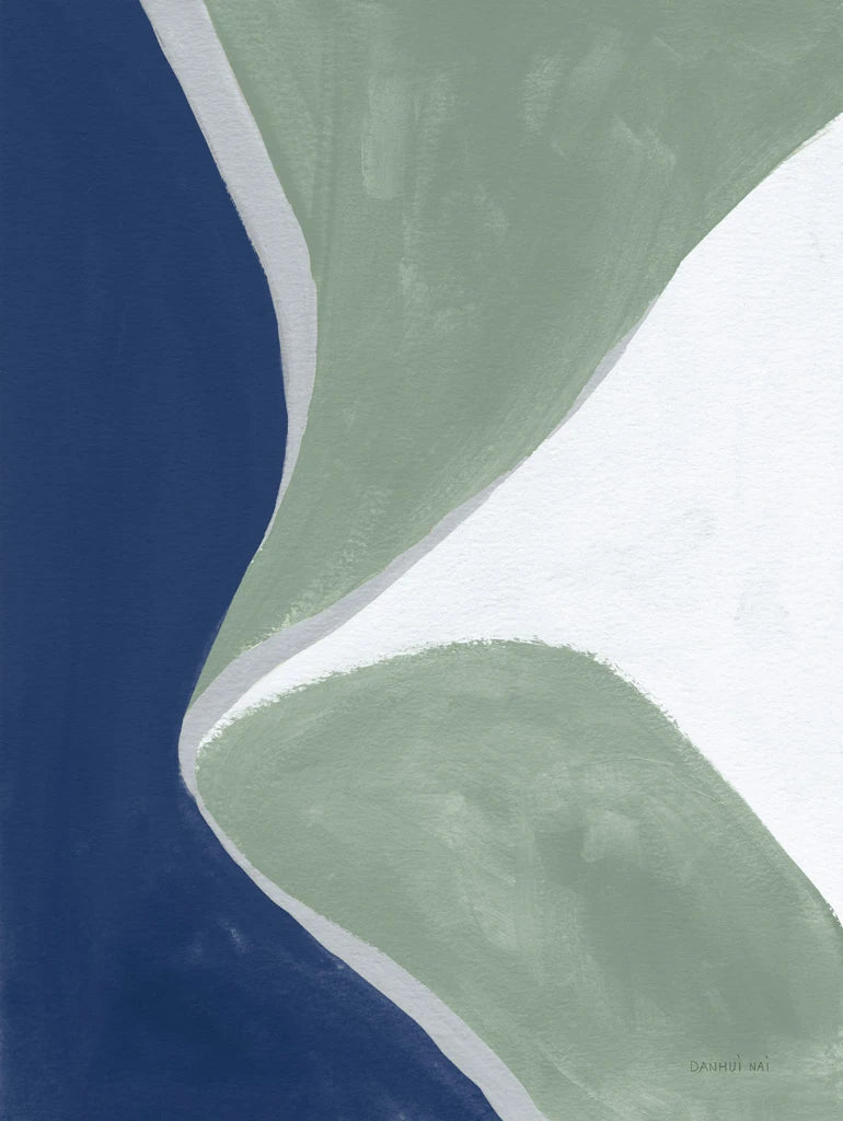 Blue Green Abstract III by Danhui Nai