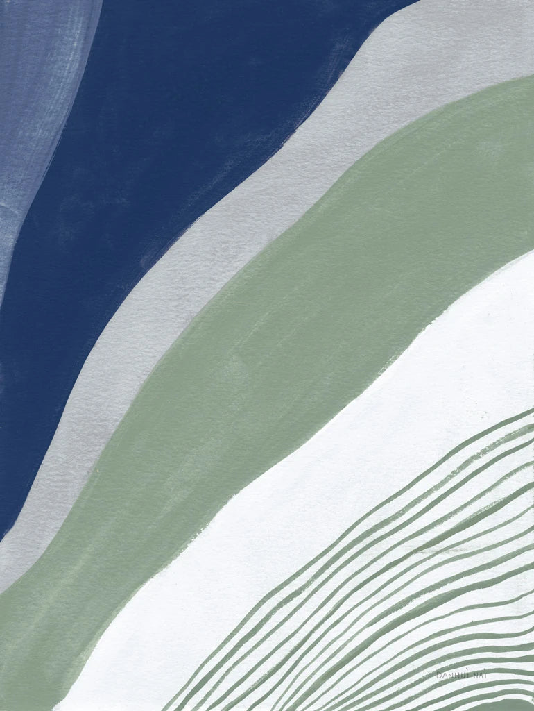 Blue Green Abstract IV by Danhui Nai