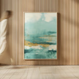 Blue Saffron I by Danhui Nai. shown as over sized large wall art. Available as an archival giclee rolled canvas, fine art paper, or poster print. SKU 65133h.