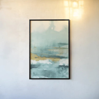 Blue Saffron I by Danhui Nai. shown as a paper print in a black flame. Available as a archival giclee rolled canvas, fine art paper, or poster print. SKU 65133h.